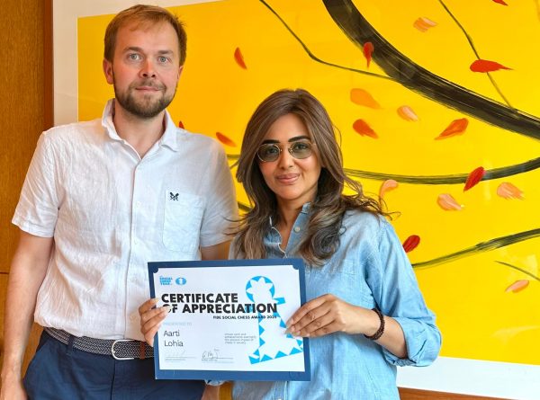 Recognition at the FIDE Social Chess Year