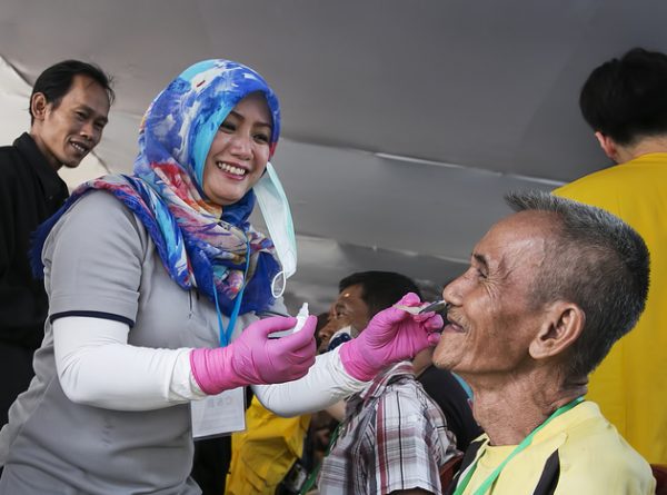 Beneficiaries of the New Vision Eye Camp